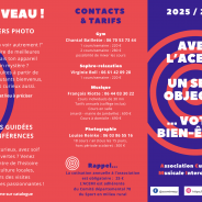 NOUVEAUTÉ 2025-2026 ! Ateliers photo, visites guidées et conférences